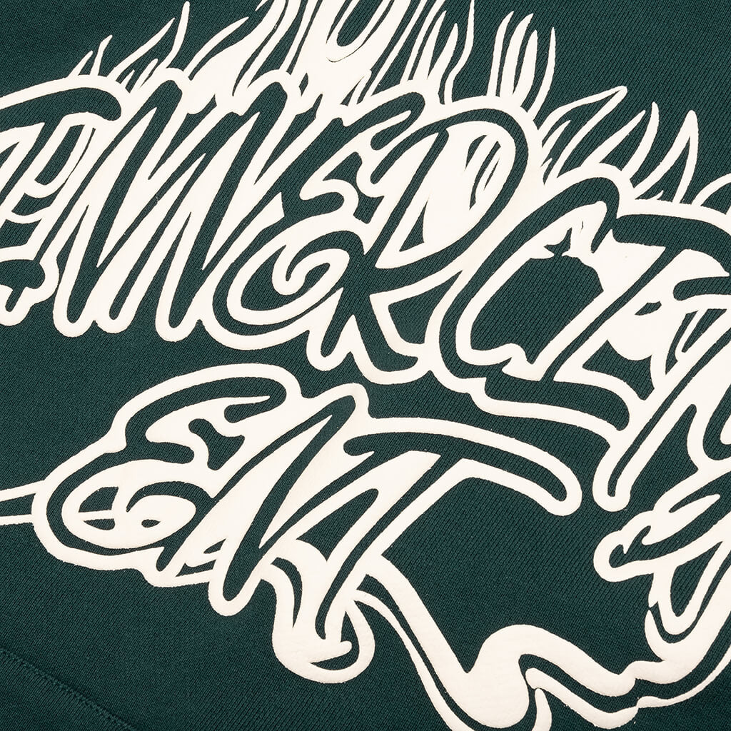 Fire Hoodie - Green - Image 3