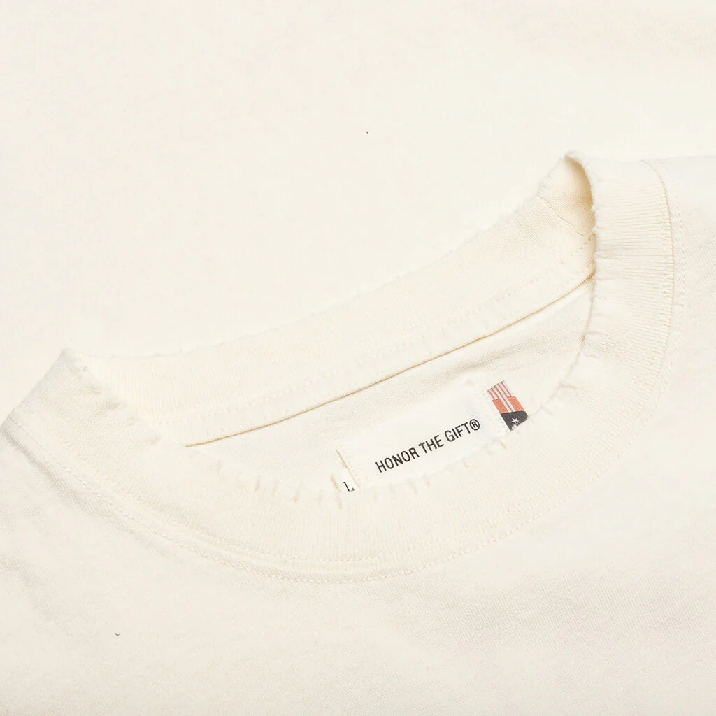 Floral Pocket S/S Tee - White - Image 3