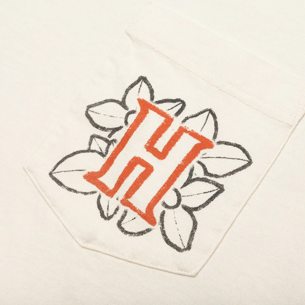 Floral Pocket S/S Tee - White - Image 4
