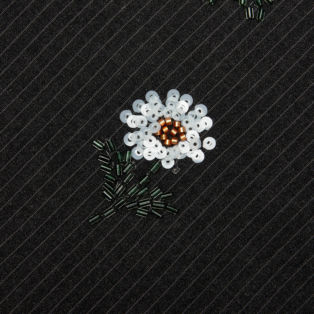 Flowers Beaded Jacket - Black - Image 4