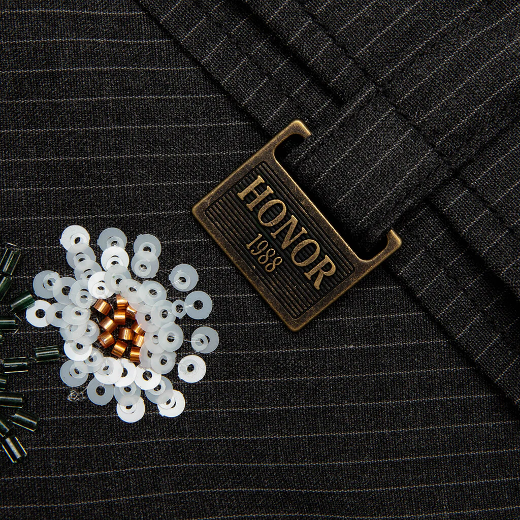 Flowers Beaded Jacket - Black - Image 6