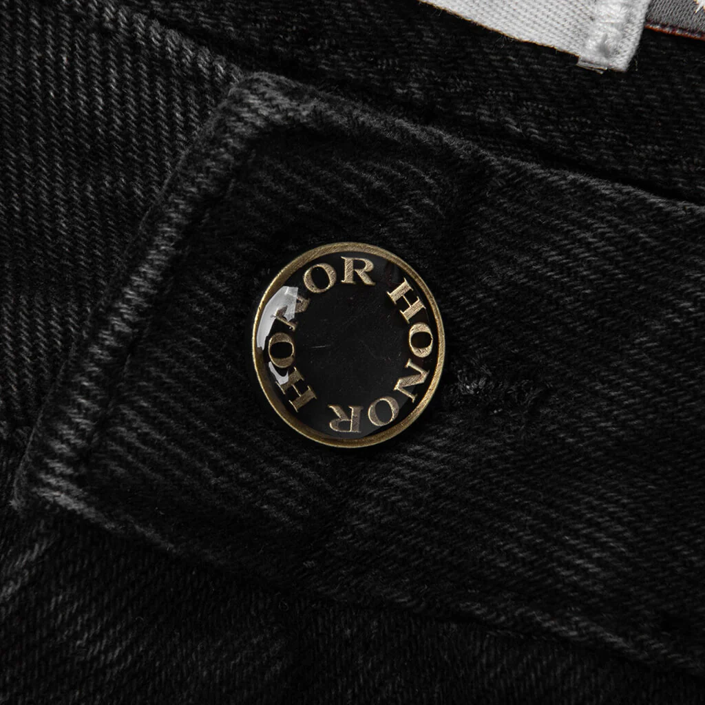 Frayed Edge 11" Denim Bermudas - Black - Image 3
