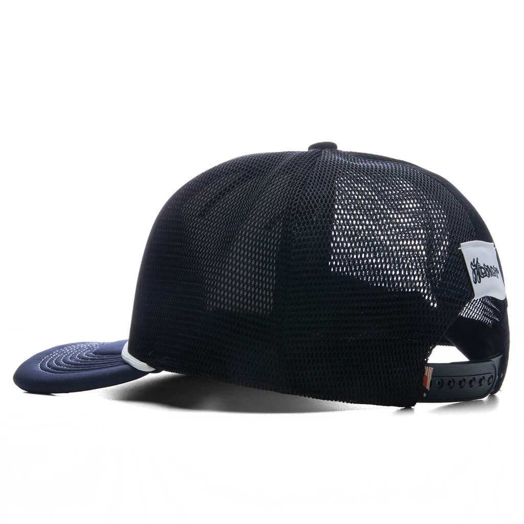 H Patch Trucker Cap - Black - Image 3