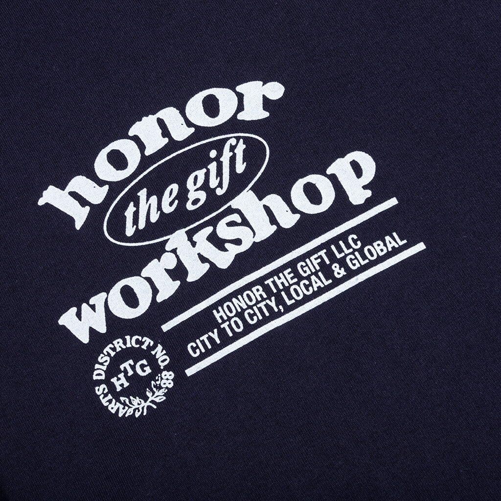 Honor Workshop Tee - Navy - Image 3