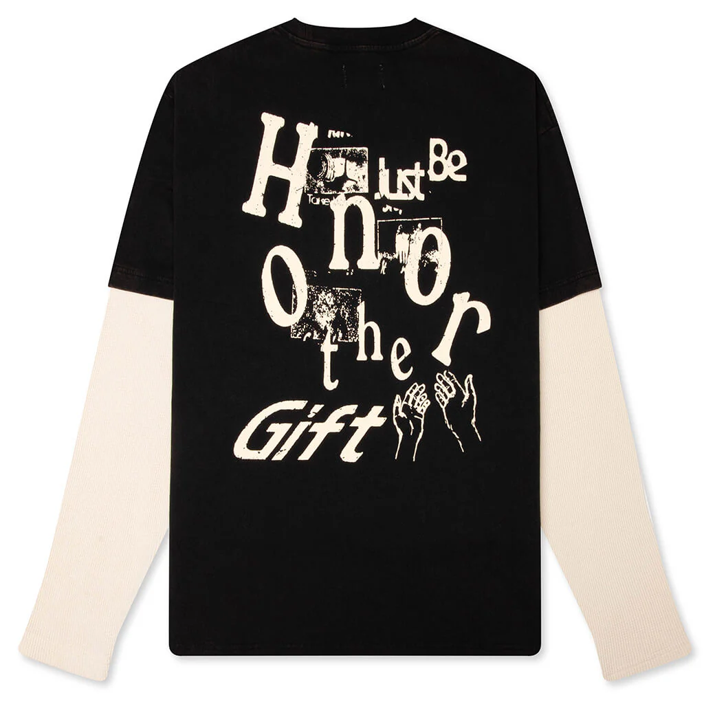 Just Be L/S Tee - Black - Image 2