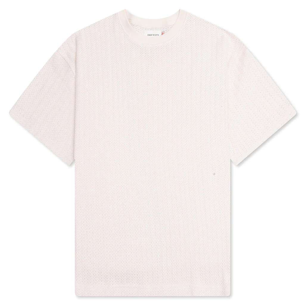 Knit Box Tee - Bone