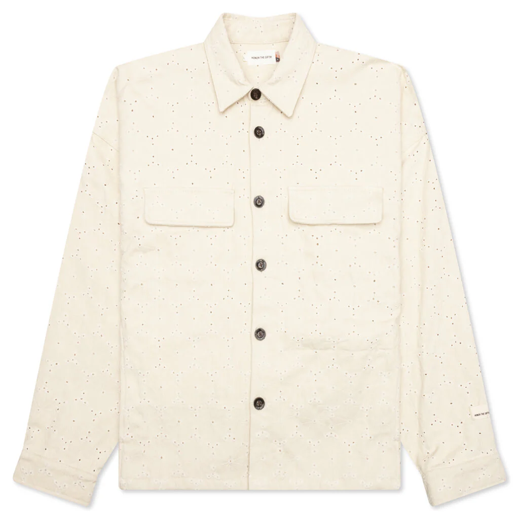 Legacy Eyelet Shirt - Bone