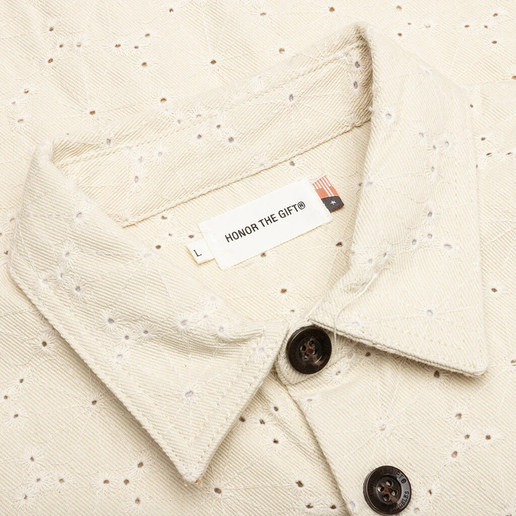 Legacy Eyelet Shirt - Bone - Image 3