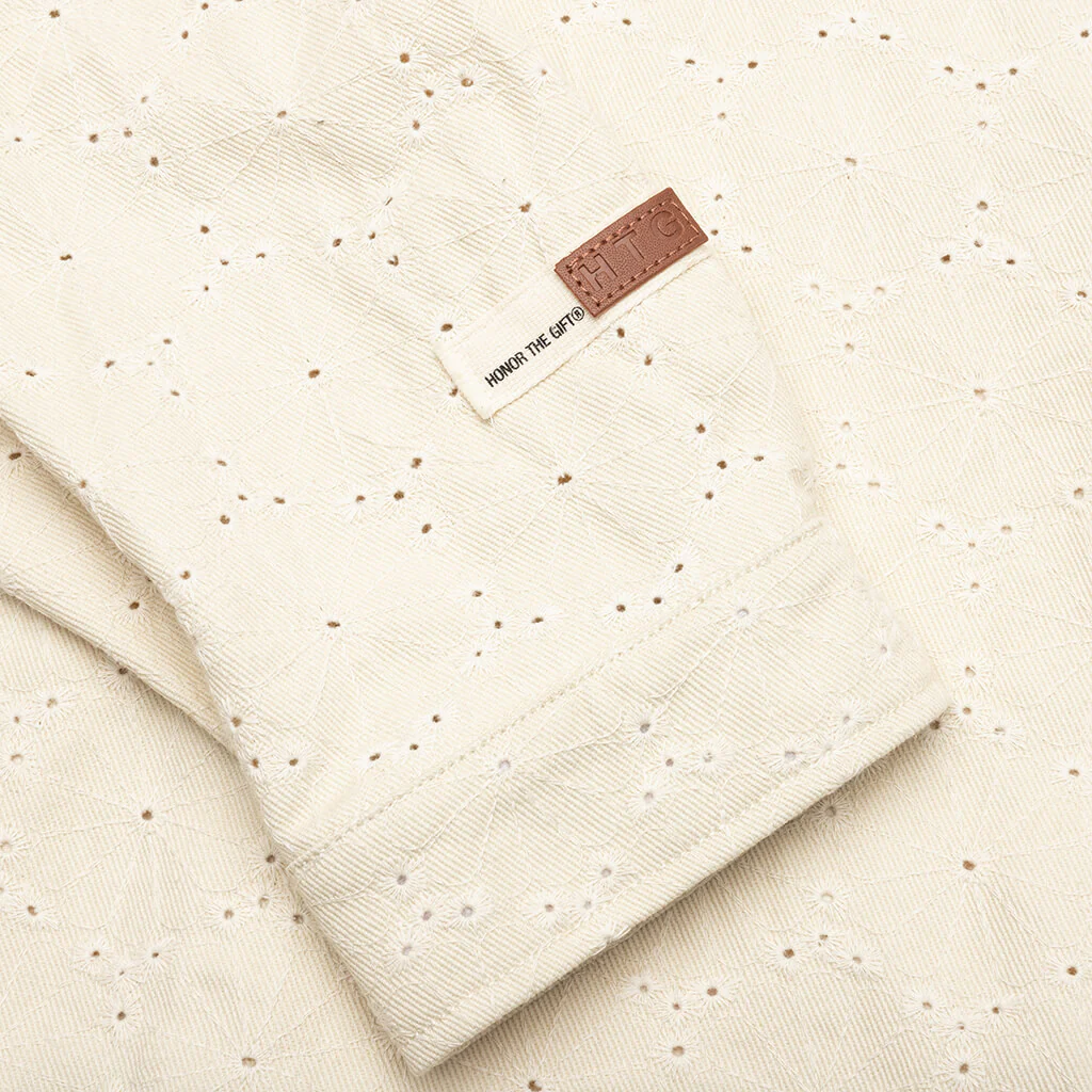 Legacy Eyelet Shirt - Bone - Image 4