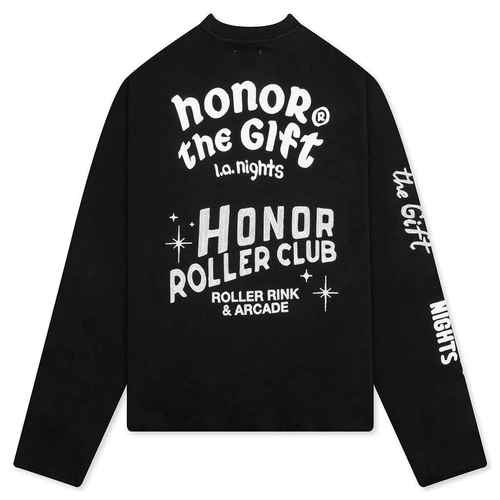 Mixed Logo Crewneck - Black - Image 2