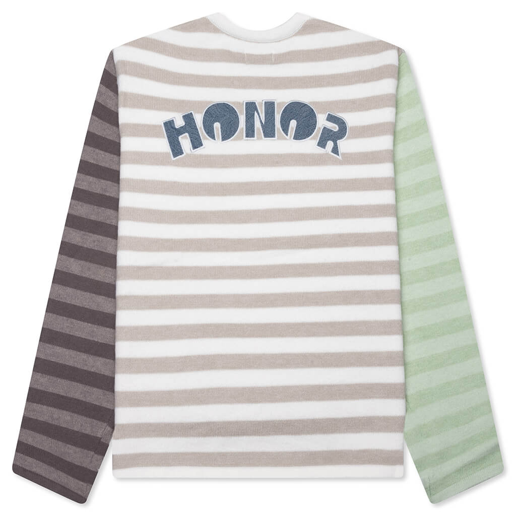 Multi Stripe Crewneck - Bone - Image 2