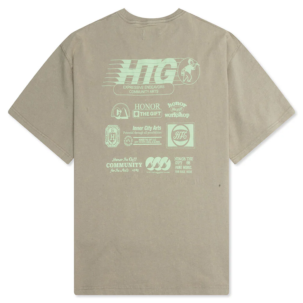 Paint Works Tee - Taupe - Image 2