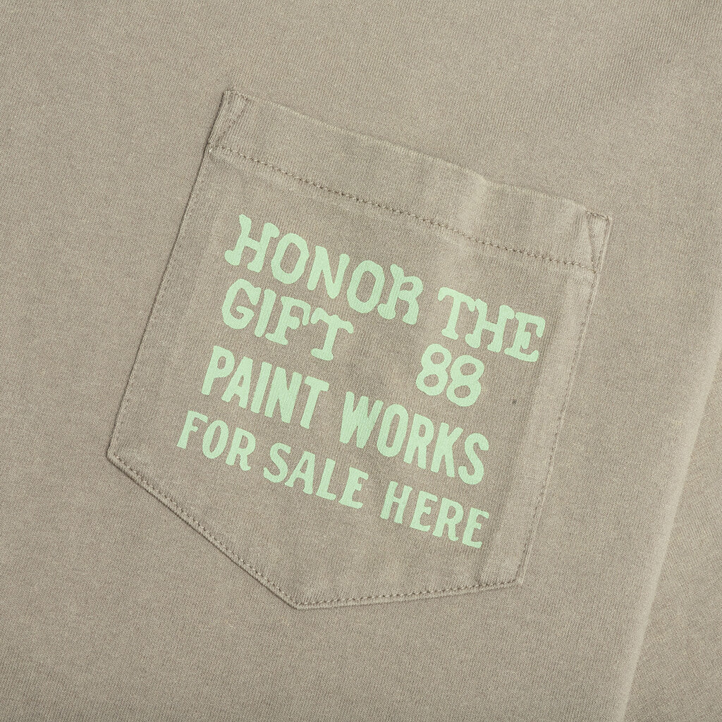 Paint Works Tee - Taupe - Image 3