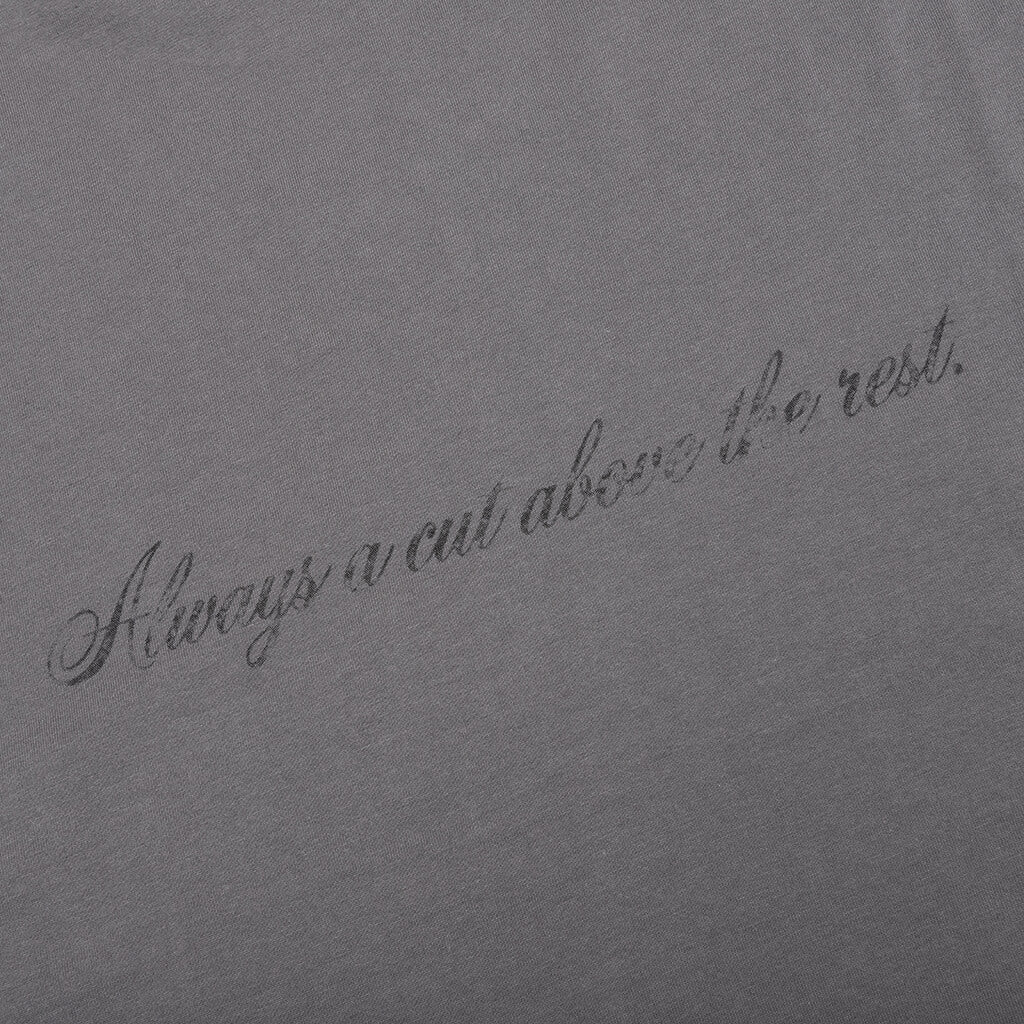 Panther Barbershop S/S Tee - Grey - Image 3