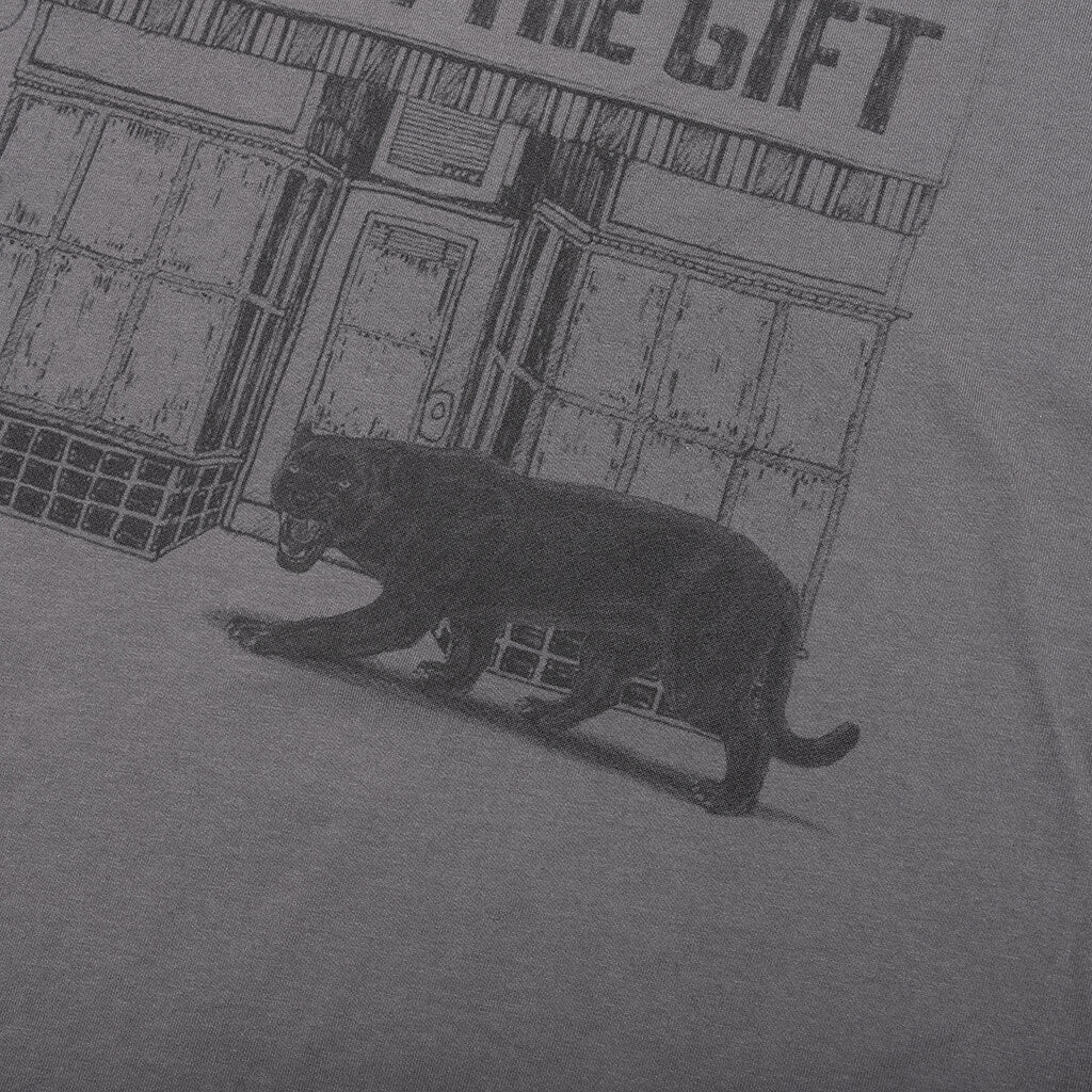 Panther Barbershop S/S Tee - Grey - Image 4