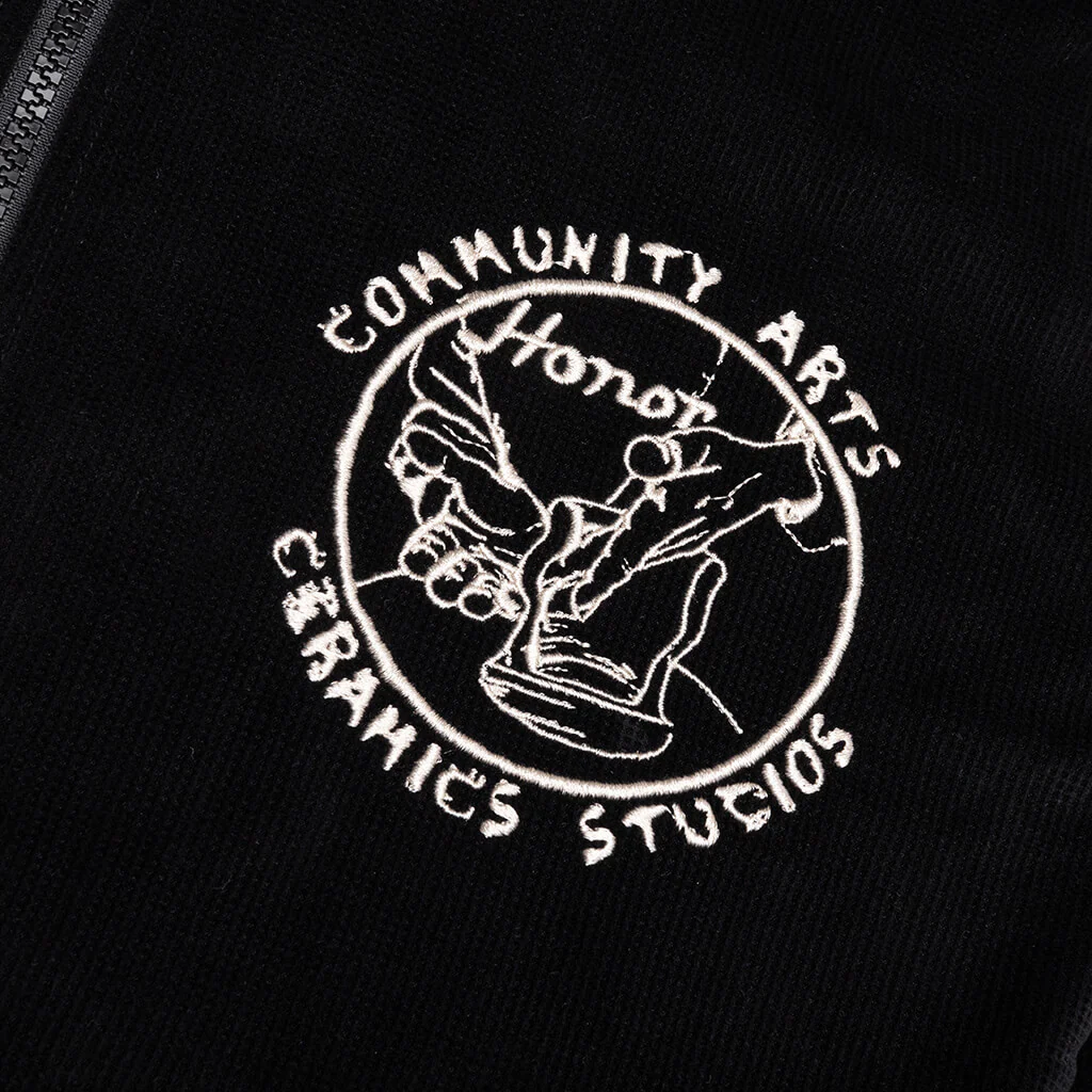Piping Track Jacket - Black - Image 3