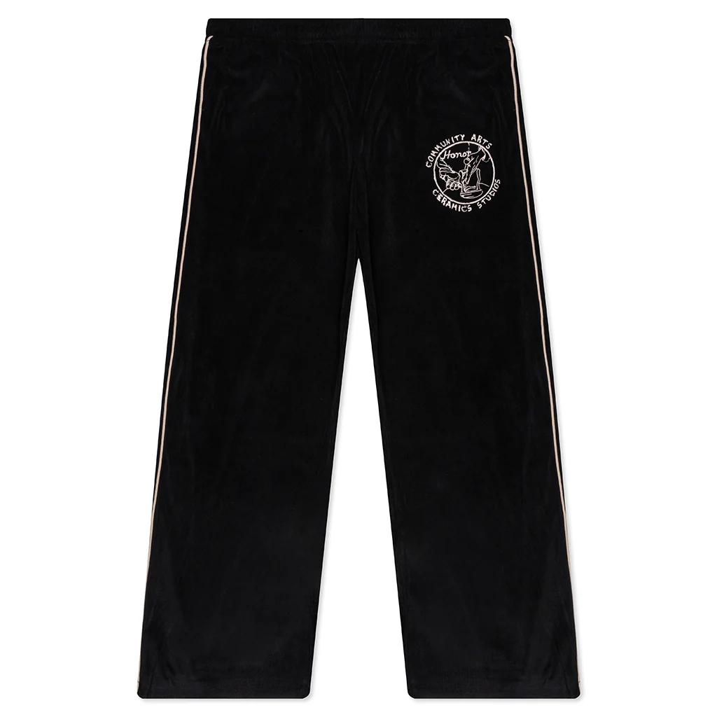 Piping Track Pant - Black