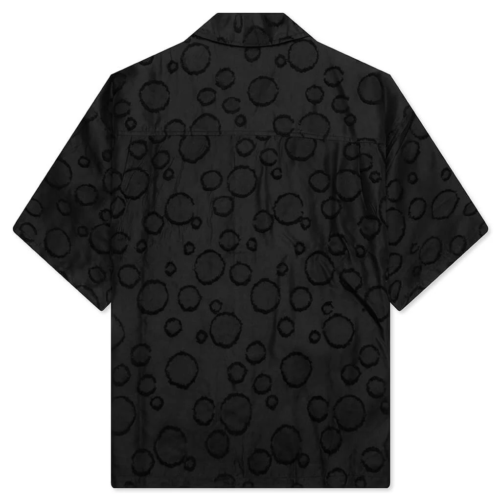 Polka Dot Camp Shirt - Black - Image 2