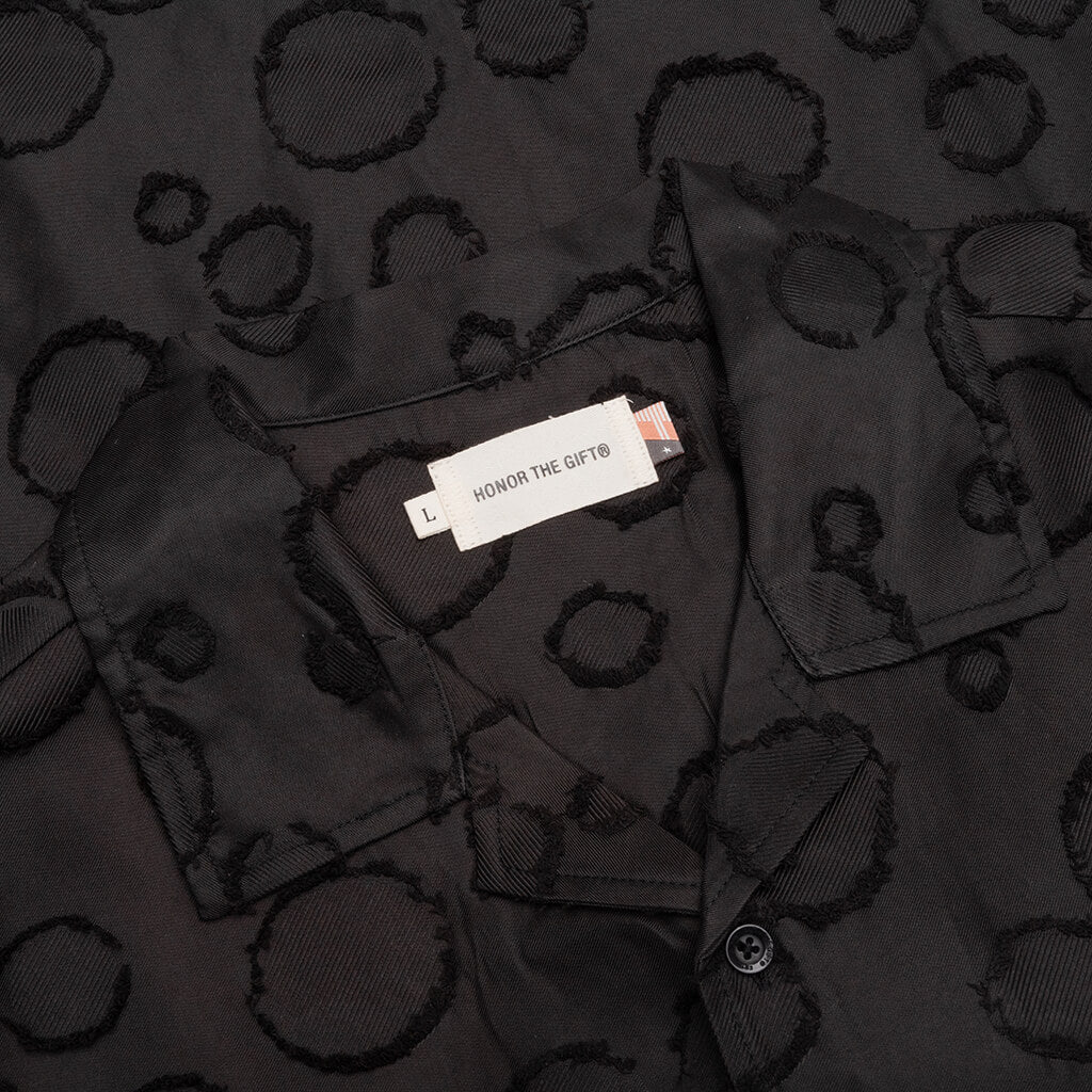 Polka Dot Camp Shirt - Black - Image 4