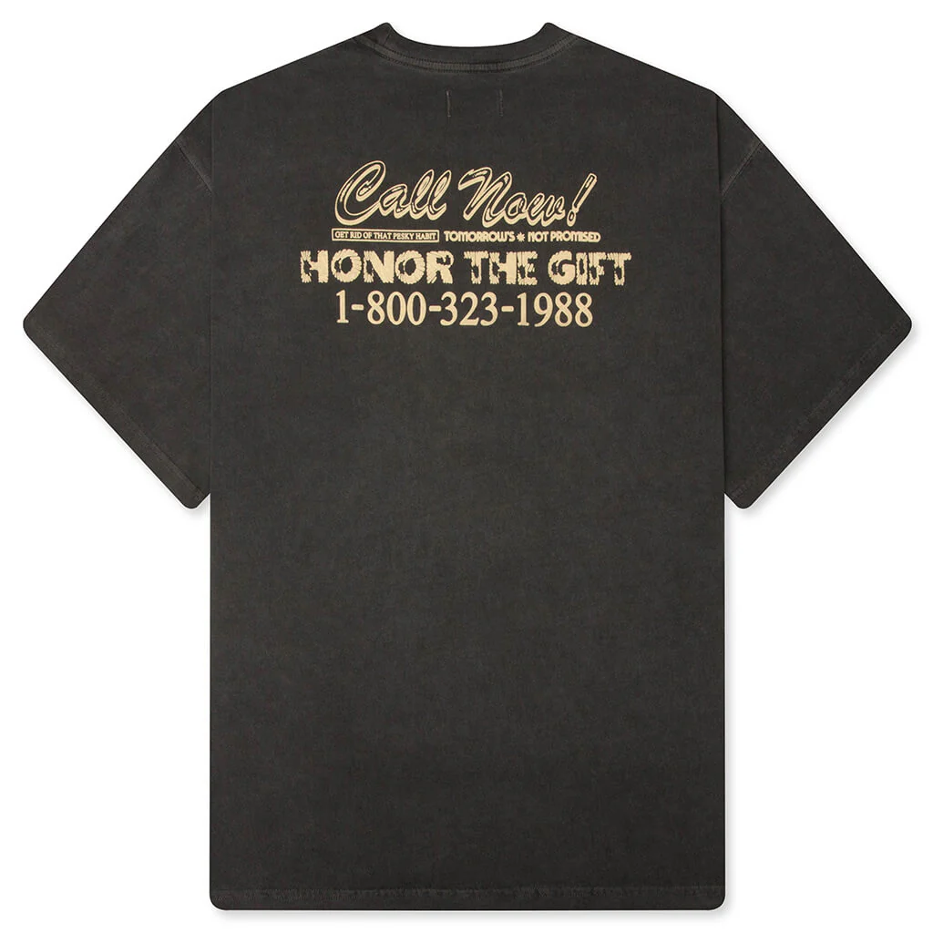 Procastination Hotline S/S Tee - Black - Image 2