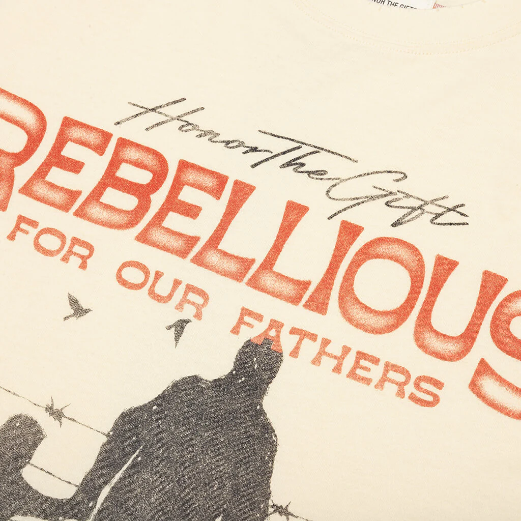 Rebellious for Our Fathers S/S Tee - Bone - Image 4