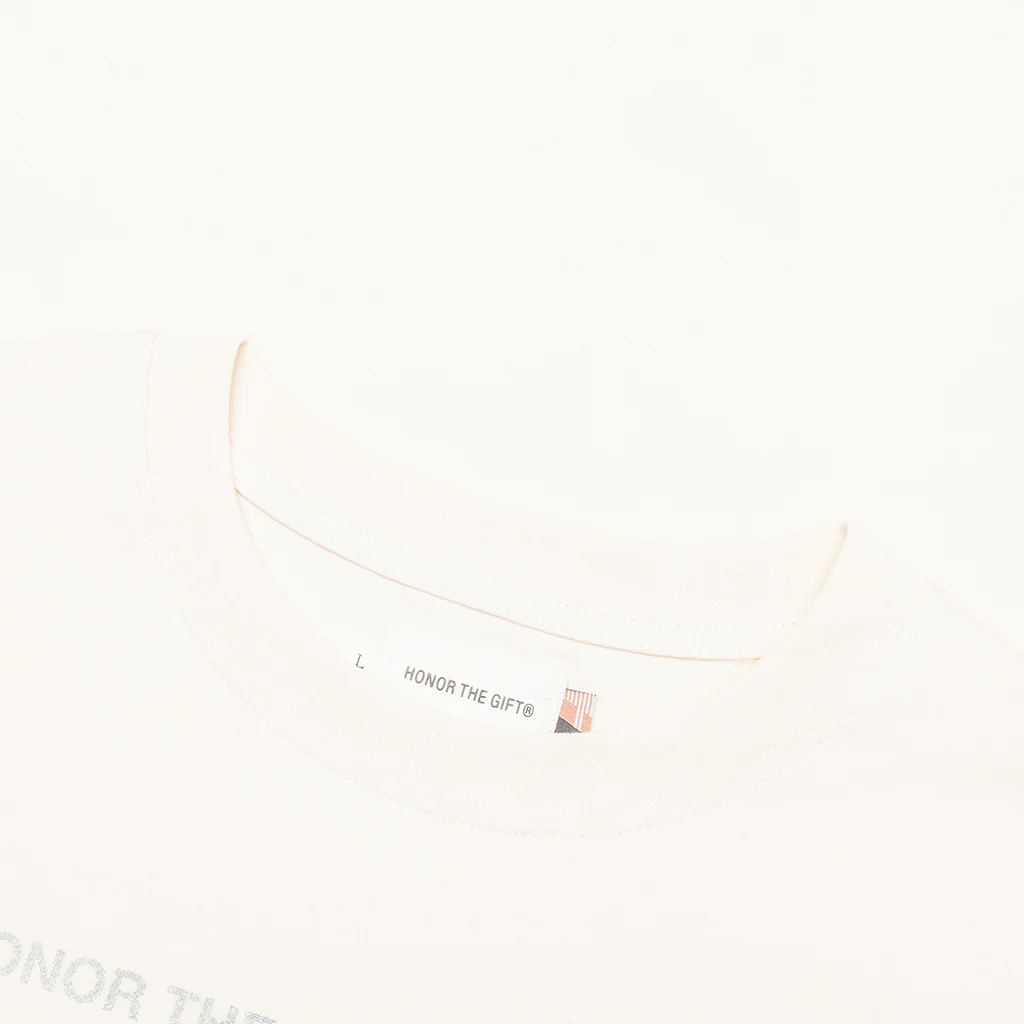 Records Tee - Cream - Image 3