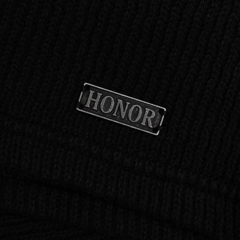 Rib Knit Drawcord 7" Shorts - Black - Image 4