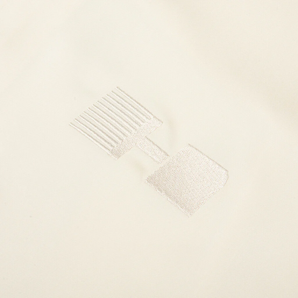 Satin Chest Logo Camp Collar - Sand - Image 4