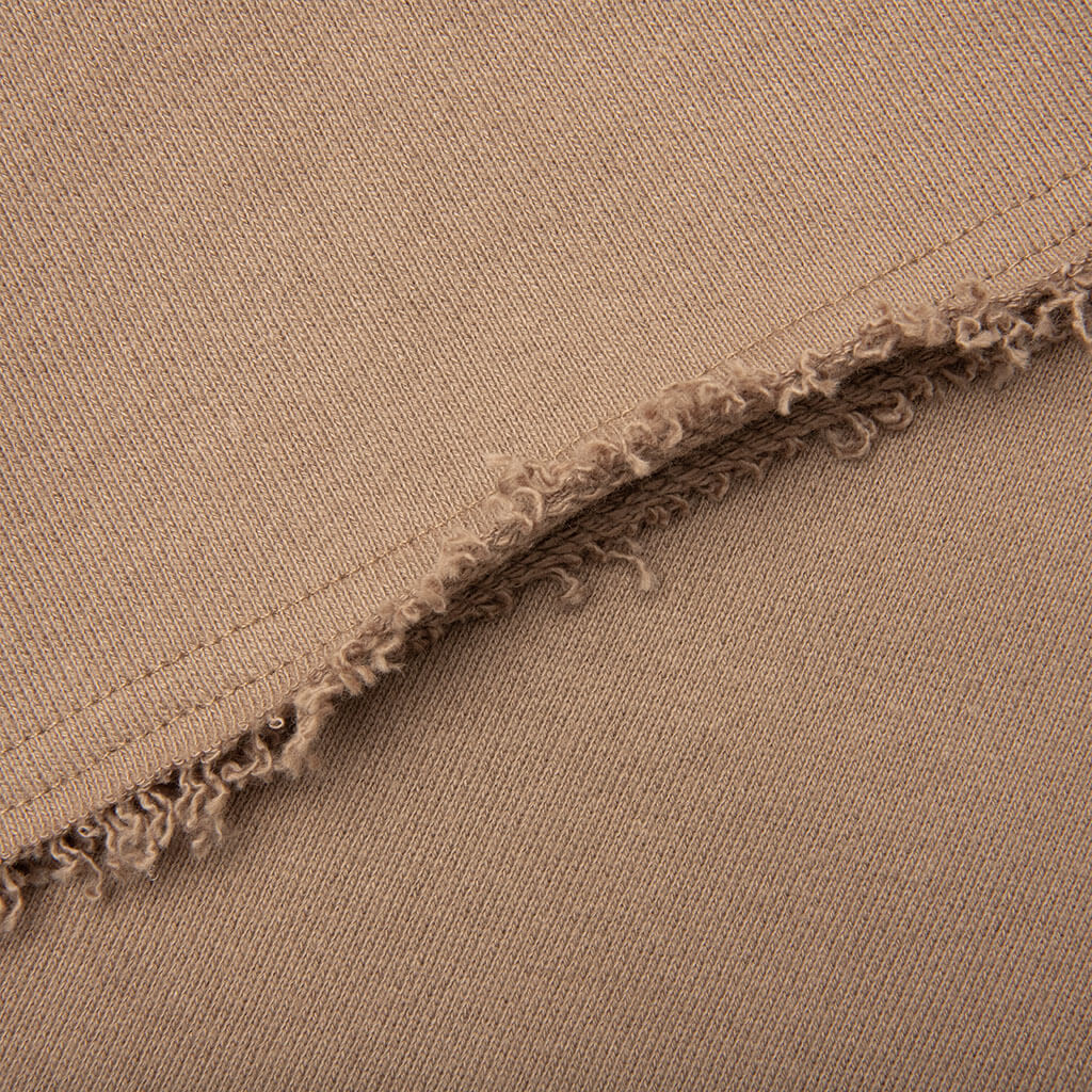 Script Embroidered Sweats - Light Brown - Image 5