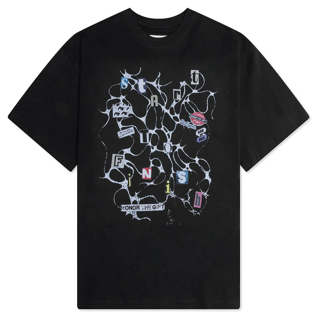 Start To Finish Tee - Black