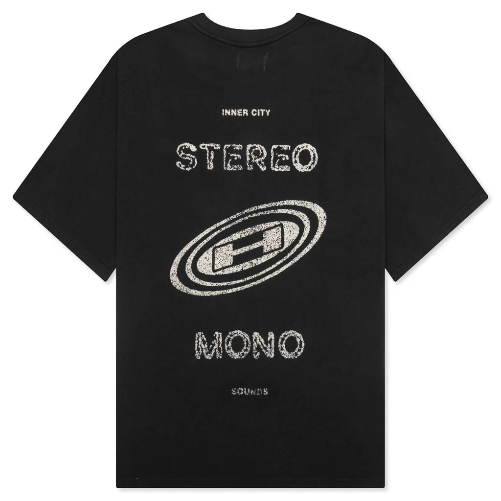 Stereo Mono Tee - Black - Image 2