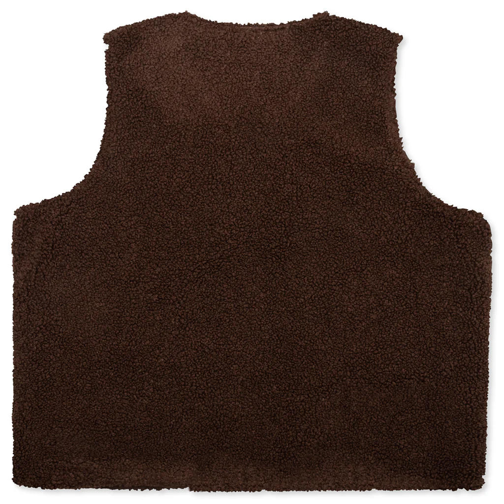 Teddy Notes Vest - Brown - Image 2