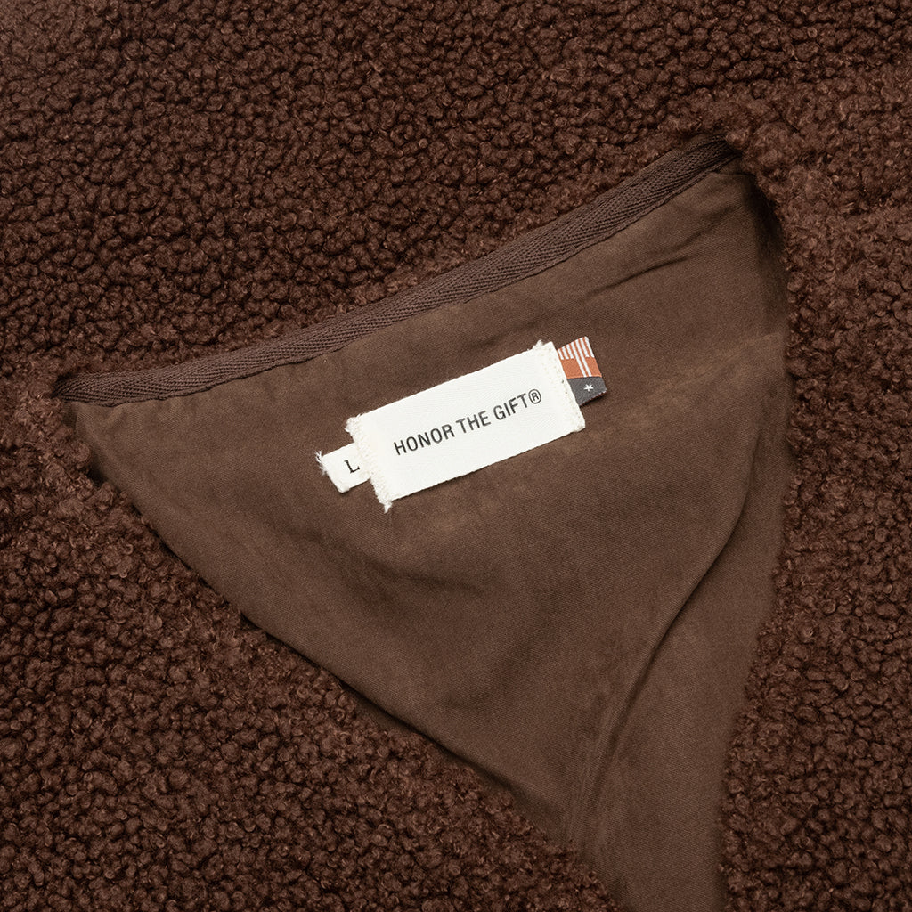 Teddy Notes Vest - Brown - Image 3