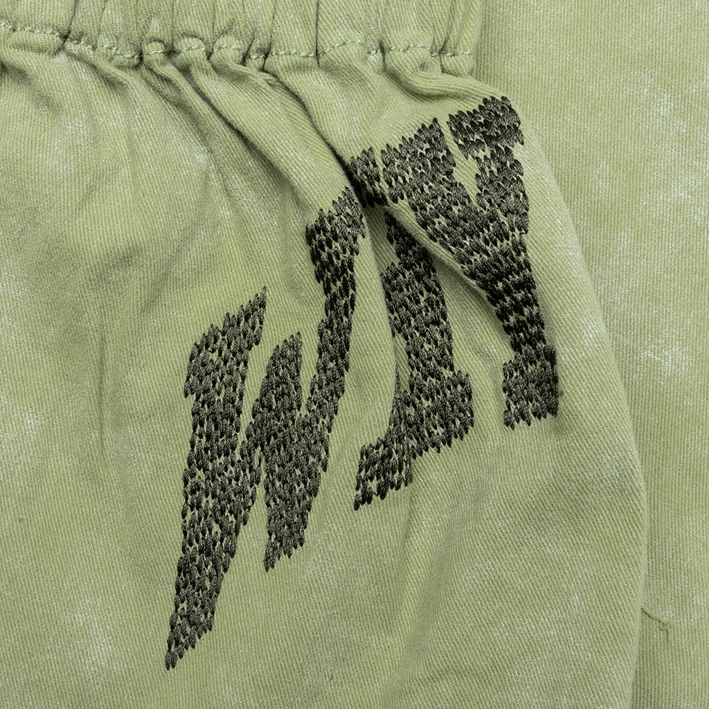 Twill Cargo Wide Leg Pant - Green - Image 3