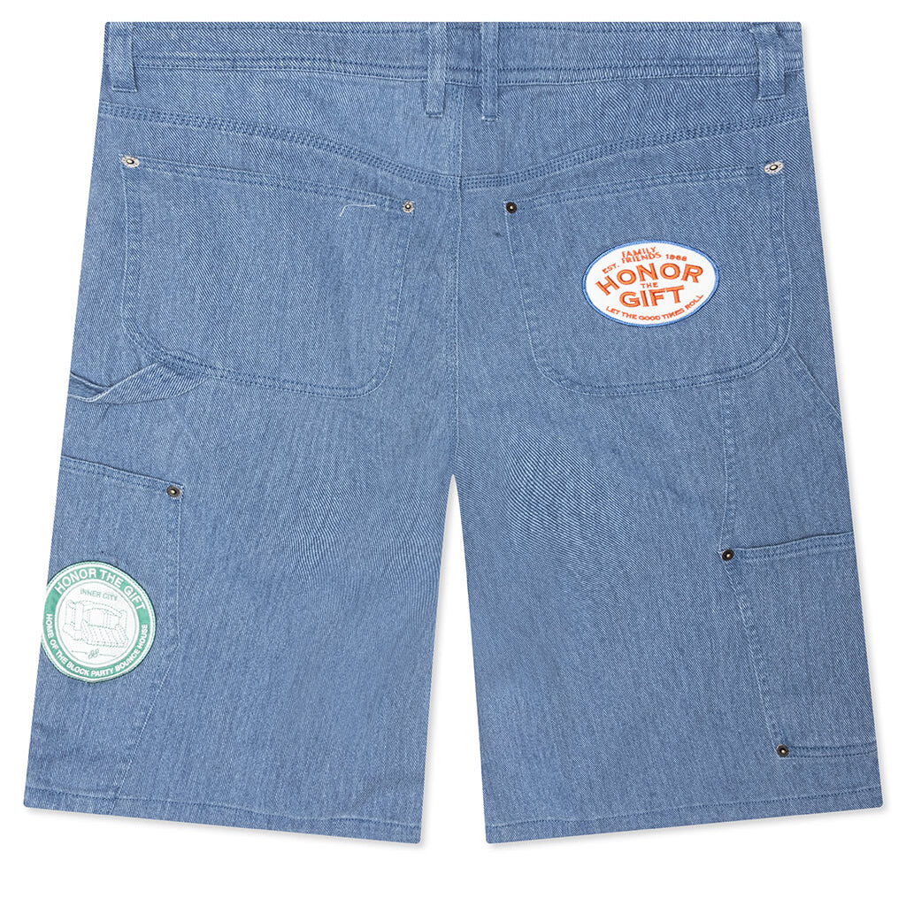 Twill Carpenter Short - Blue - Image 2