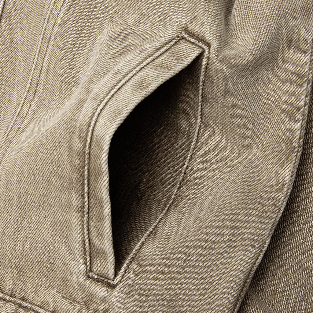 Washed Twill Trucker - Taupe - Image 5