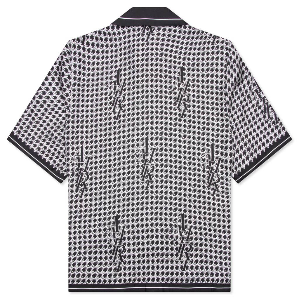 Houndstooth Bowling Shirt - Black - Image 2