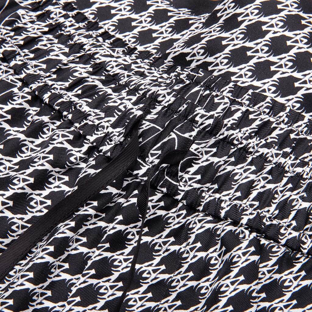 Houndstooth Silk Short - Black - Image 3