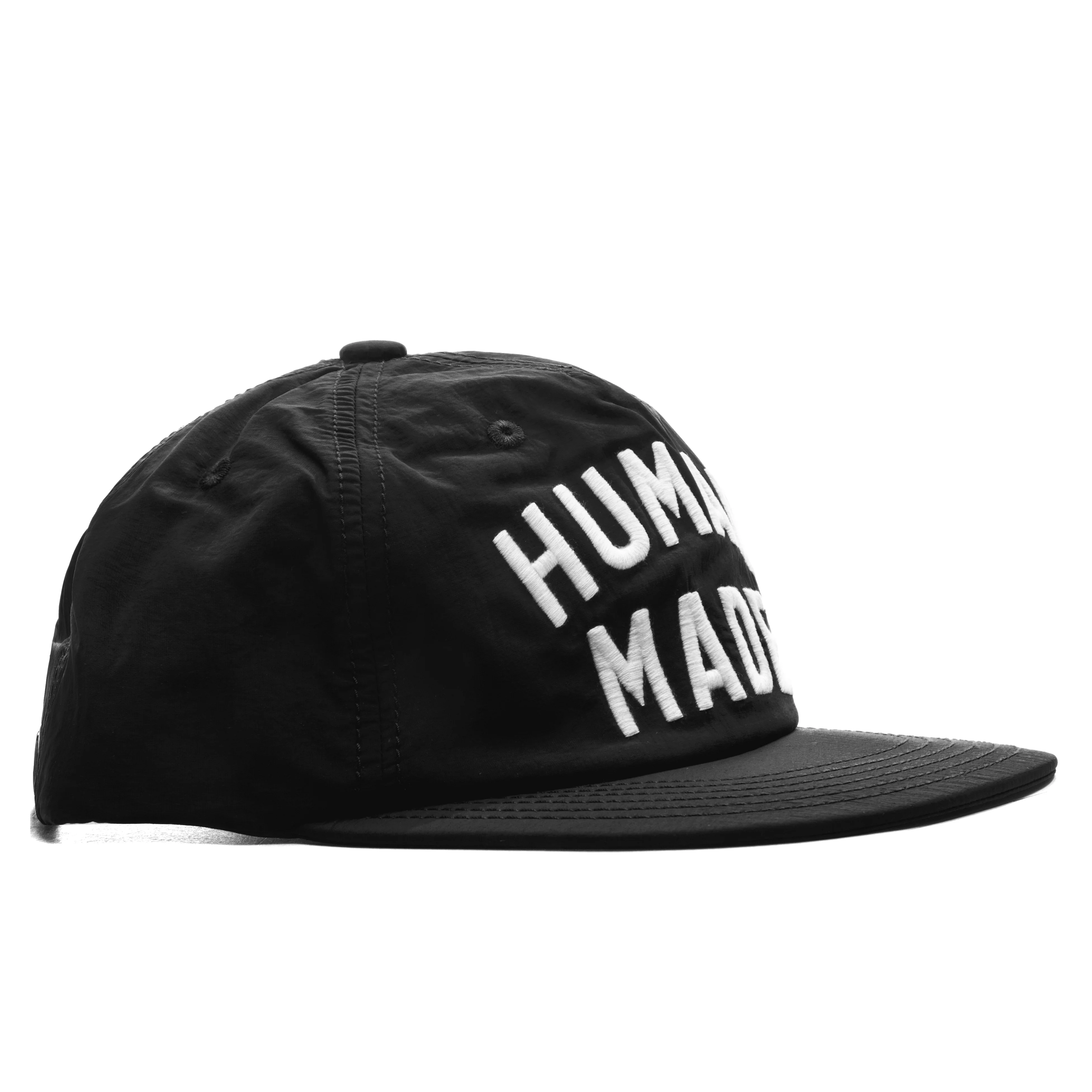 5 Panel Nylon Cap - Black - Image 3