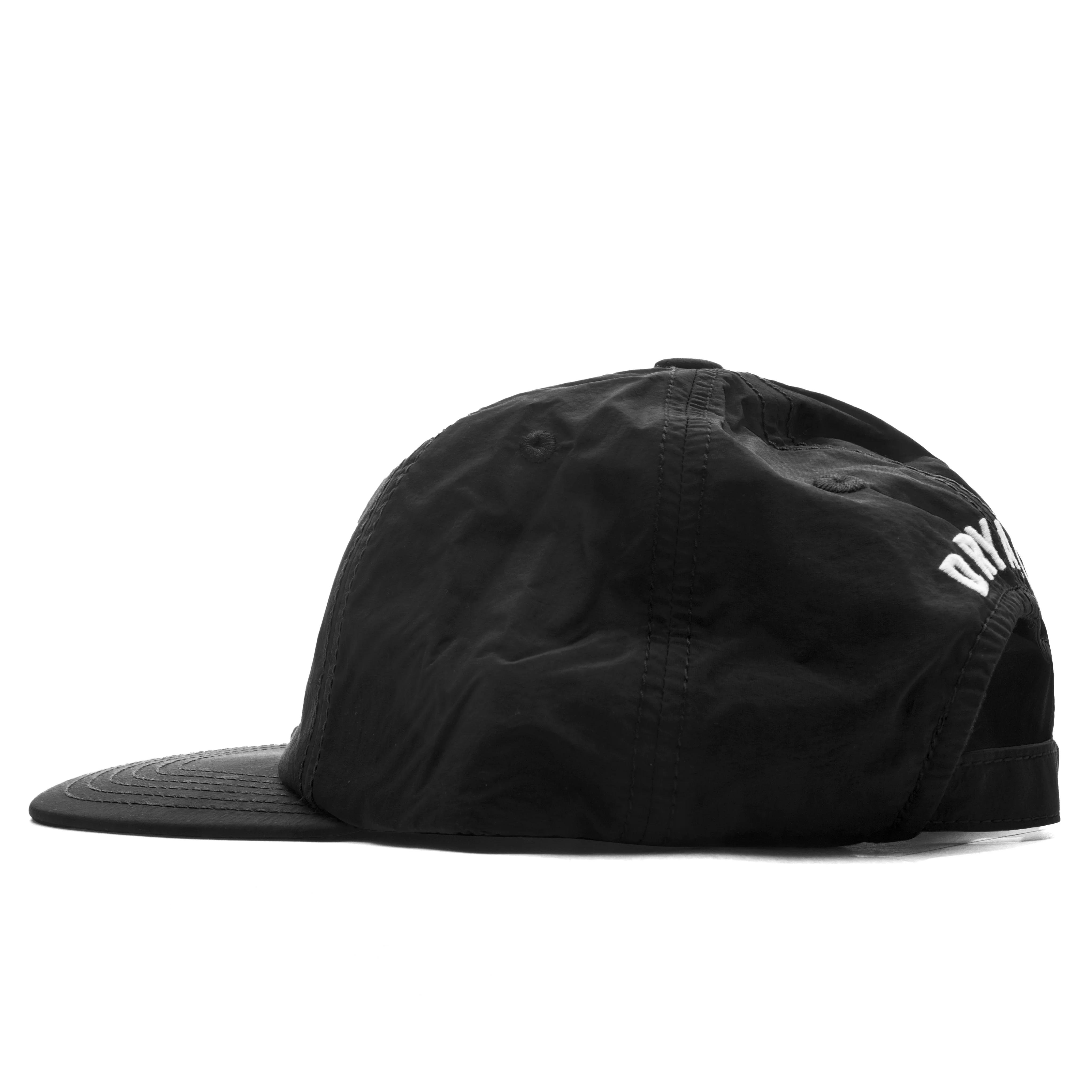 5 Panel Nylon Cap - Black - Image 4