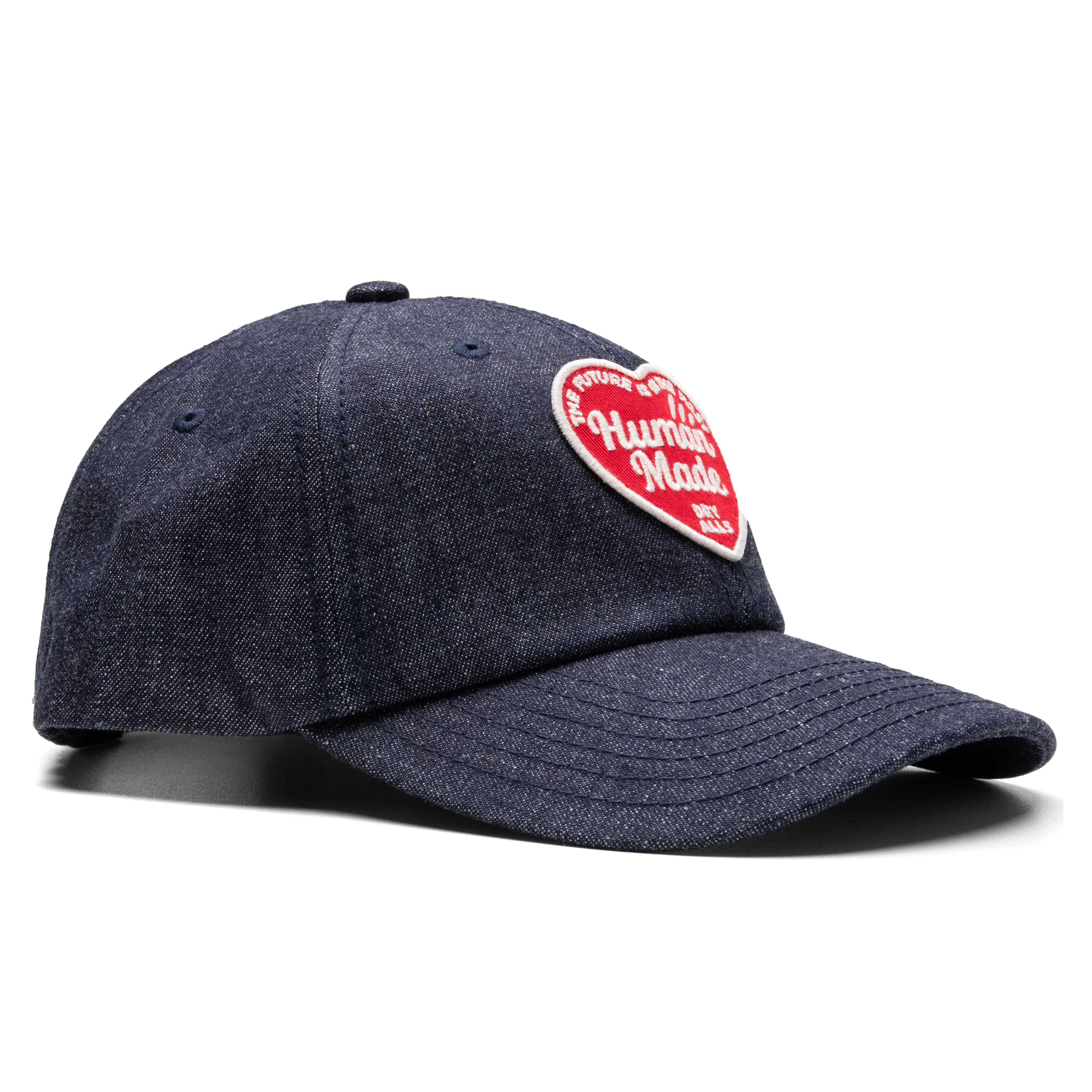 6 Panel Denim Cap - Indigo - Image 3