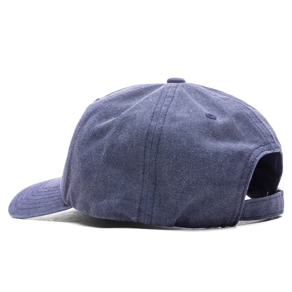 6 Panel Twill Cap #1 - Navy - Image 4