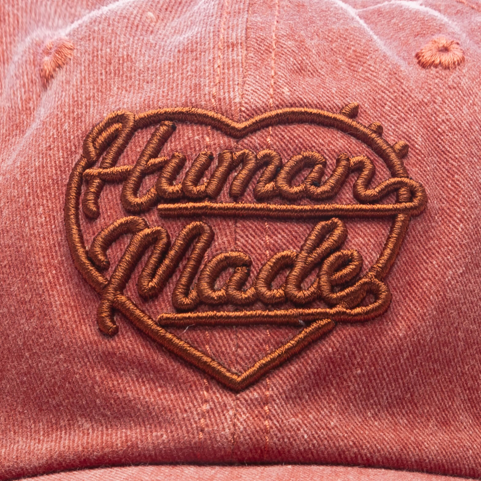 6 Panel Twill Cap #1 - Orange - Image 2
