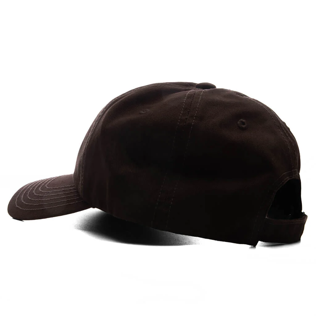 6 Panel Twill Cap #18 - Brown - Image 4