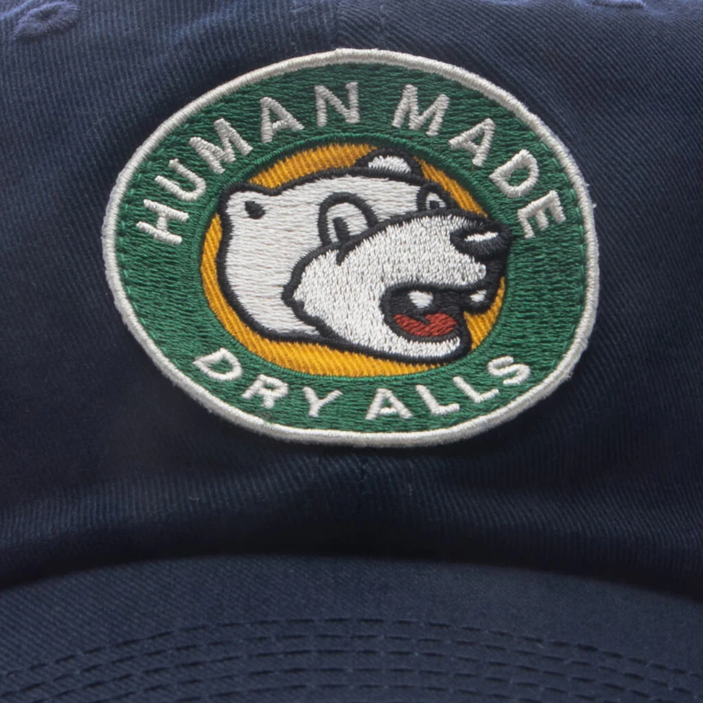 6 Panel Twill Cap #19 - Navy - Image 4