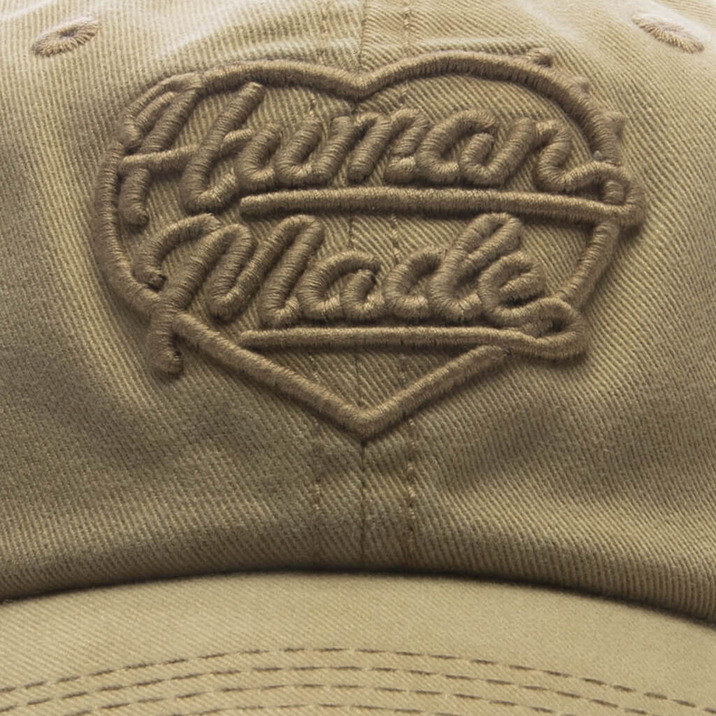 6 Panel Twill Cap #21 - Beige - Image 2