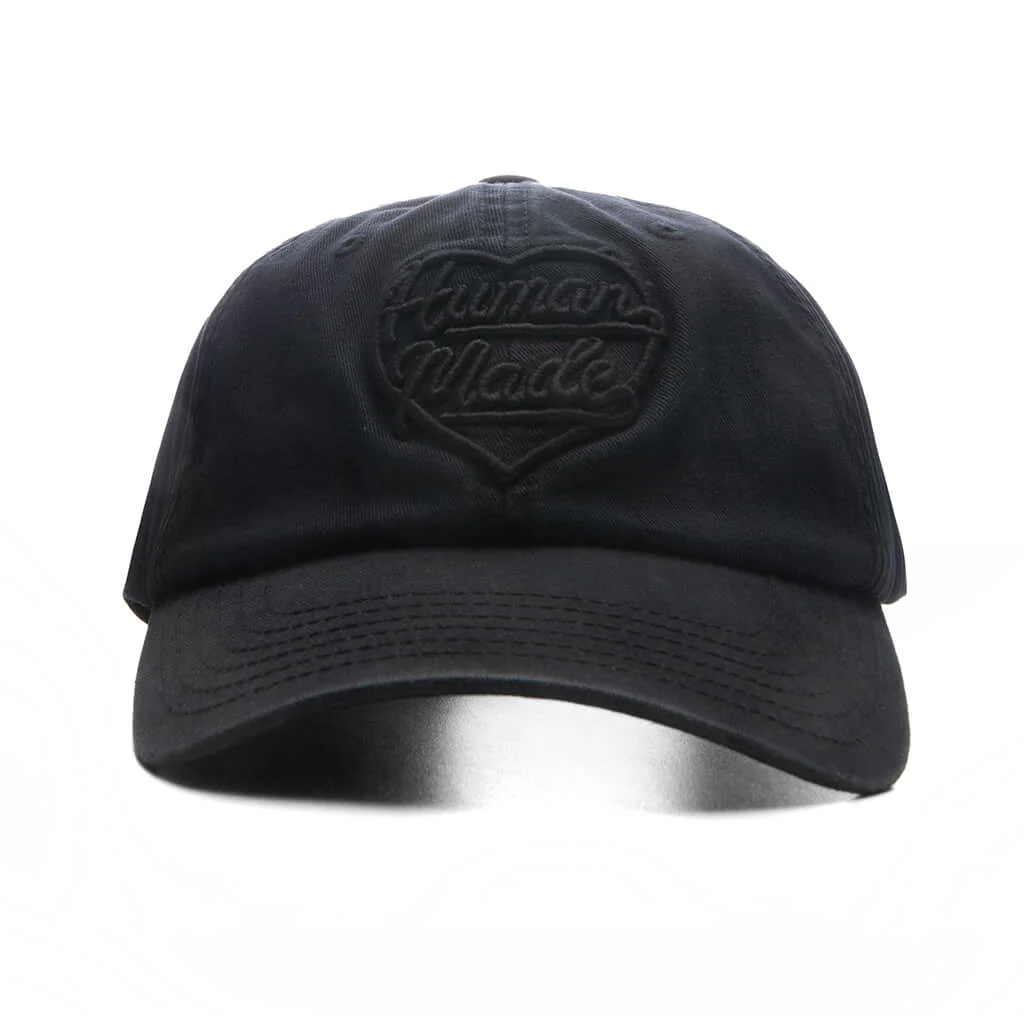 6 Panel Twill Cap #21 - Black