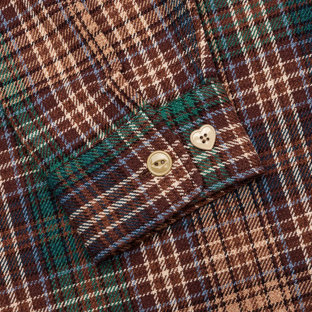 Check Shirt - Brown - Image 6