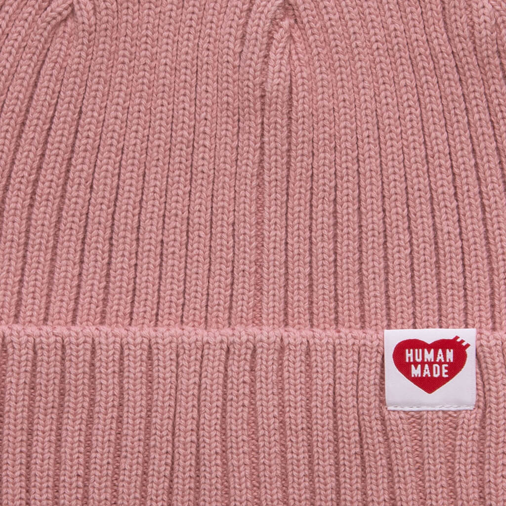 Cotton Rib Beanie - Pink - Image 2