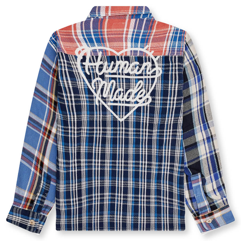 Crazy Check L/S Shirt - Blue - Image 2